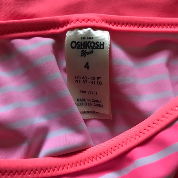 OshKosh B’gosh Girl’s Butterfly Two-Piece Swimsuit.  Size 4T. - Picture 5 of 8